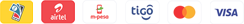 Mobile wallets, debit and credit cards accepted